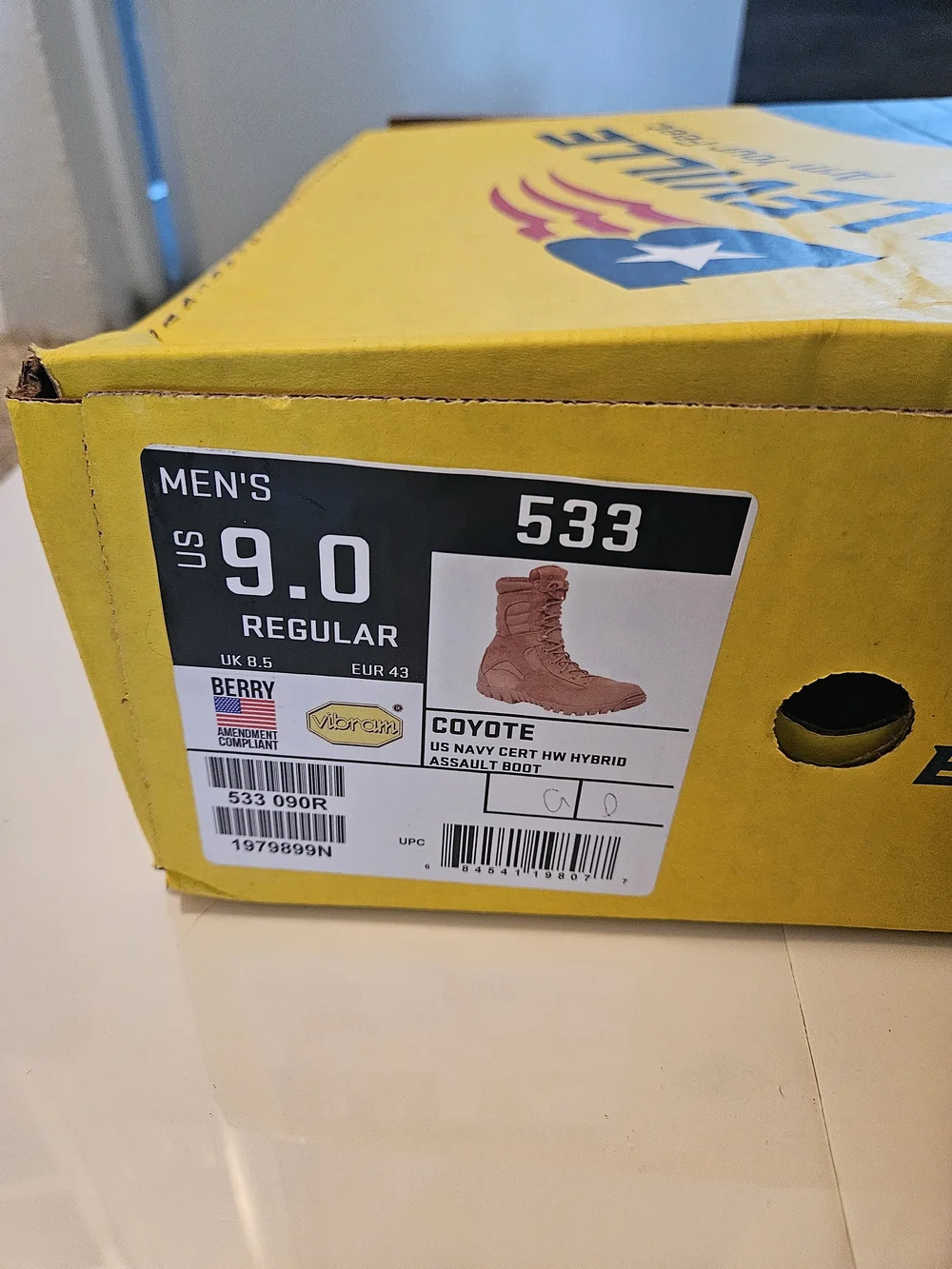 Belleville Men's Brown Suede Lace-Up Work Boots